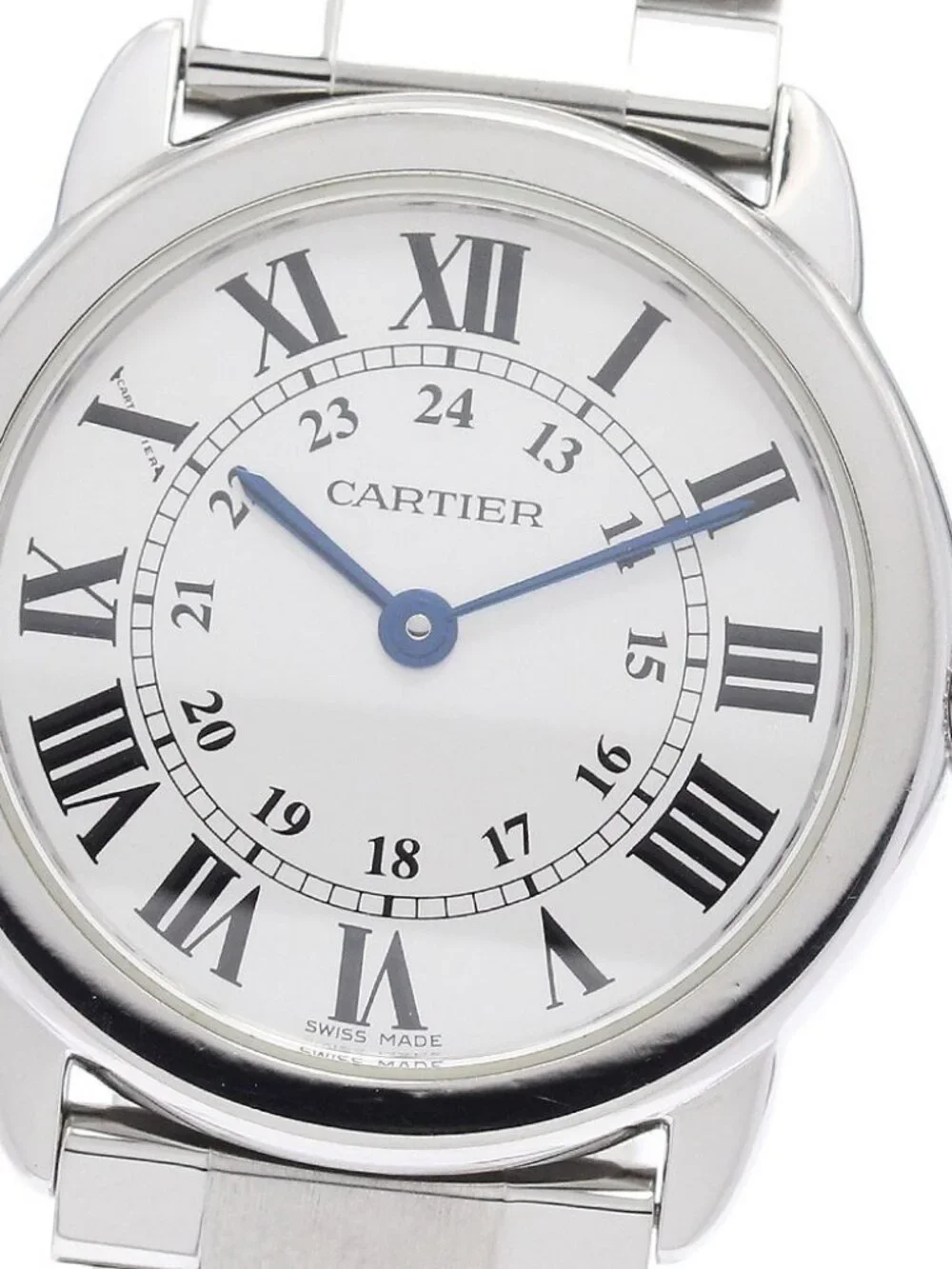 CARTIER Ronde Solo SM W6701004 Silver Dial Quartz Ladies Watch_972717